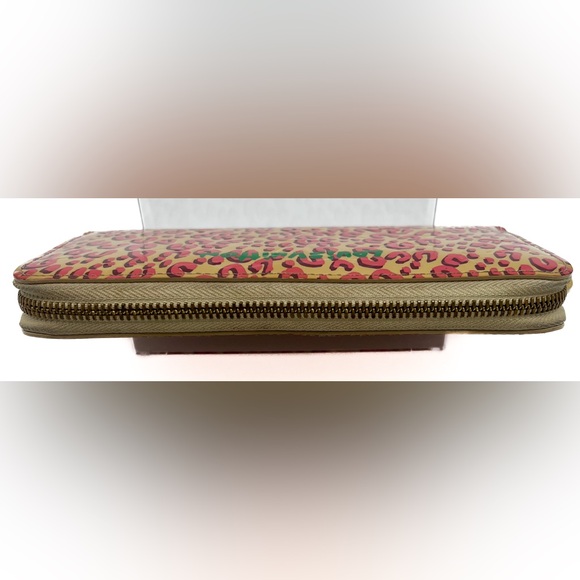 Louis Vuitton Vernis Leopard Zippy Wallet Blanc Corail- limited edition like new - Picture 4 of 6